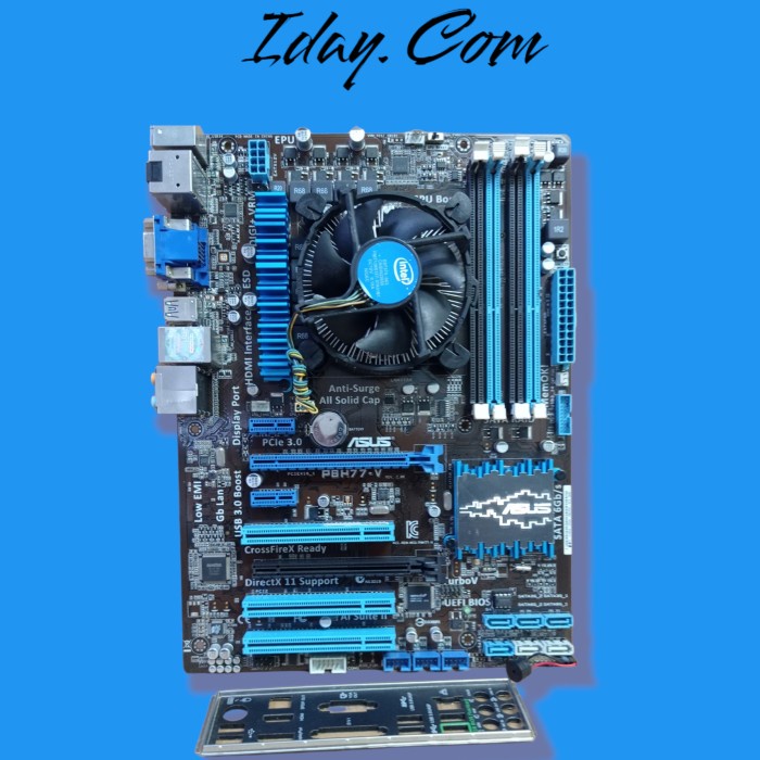 Paketan Mobo Asus P8H77-v Core i7 3770+Fan Lga 1155 ddr3 onboard