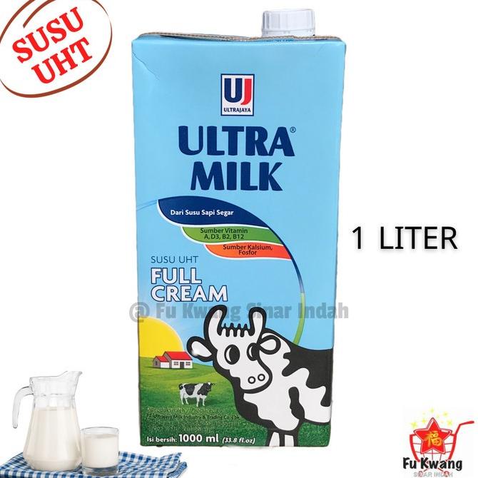 

*#*#*#] Susu Ultra UHT Plain 1 liter / Full Cream Milk / Ultra Jaya 1 karton