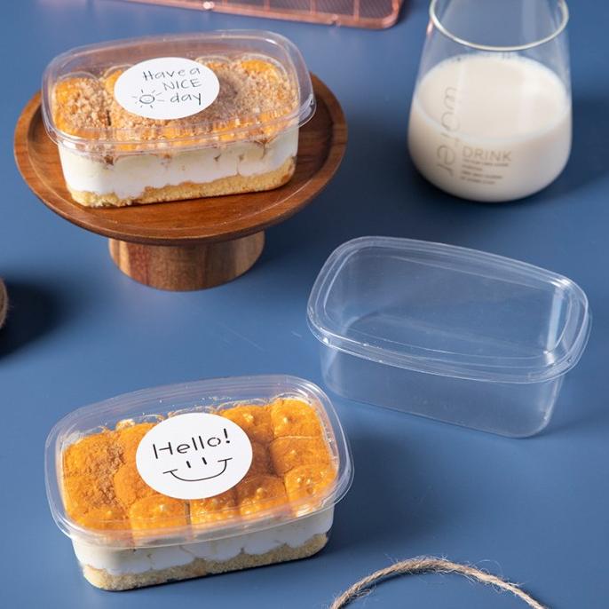 """] Dessert Box OVAL KECIL Cup Puding Tiramisu DESSERT OVAL KECIL TUTUP