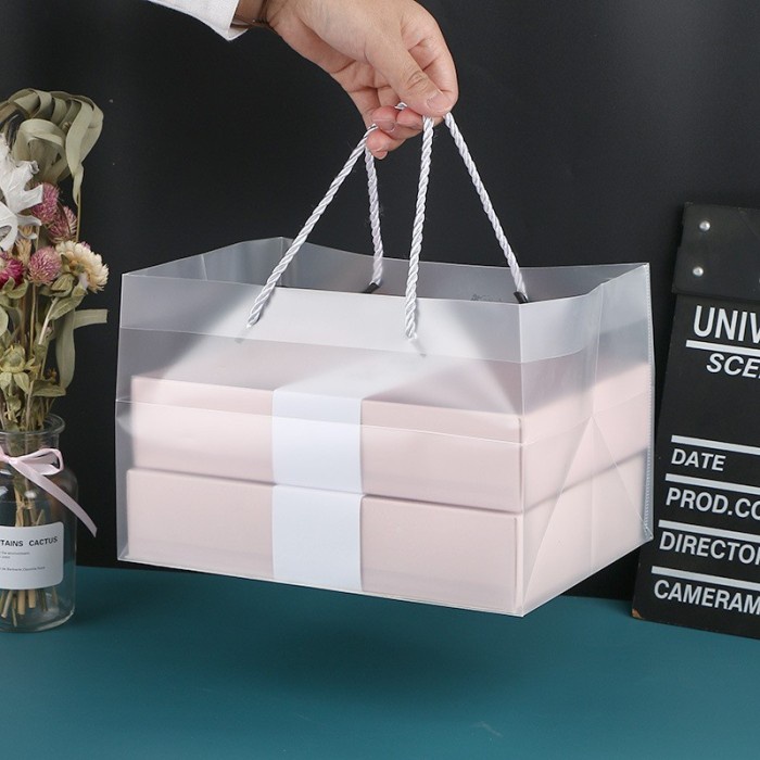 

best seller] DY PACK Paper bag PVC mooncake tas hadiah hamper box transparant