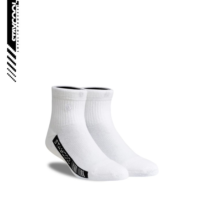 Kaos Kaki - Staycool Socks Kaos Kaki Fashion Ankle Basic Og - Off White