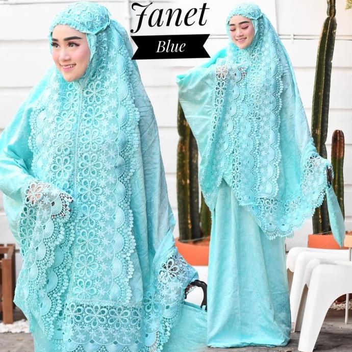 MILIKI MUKENAH DEWASA MURAH BORDIR CANTIK MUKENA RENDA MEWAH TERBARU JANET TERMURAH