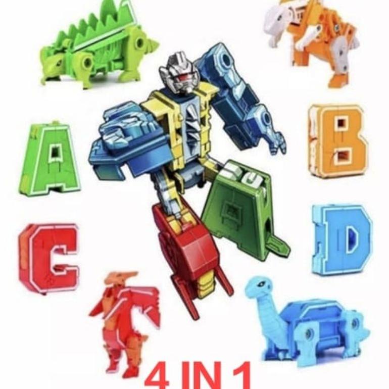 TOP SALE COD PROMO QQ15 QQ16 MAINAN ANAK ROBOT 5IN1 PUZZLE HURUF DAN ANGKA BISA JADI ROBOT COD SAME 