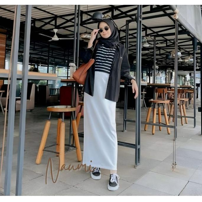 Rok Pensil Scuba Premium / Rok Span / Rok Kerja Naumi