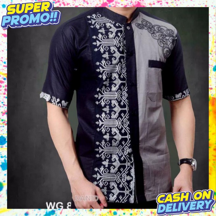 Kemko Laki2 Dewasa Bju Cowok Muslim Pakaian Koko Remaja Premium Ori Bahan Adem Koko Kekinian Baju Cw