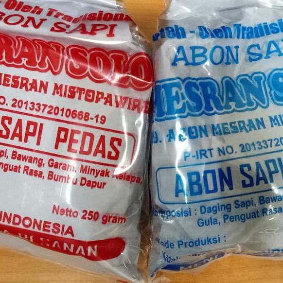 

Abon Sapi Mesran 250 Grm