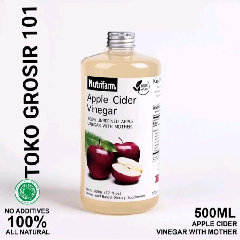 

Ready CUKA APEL ORIGINAL ORGANIK 500ML / APPLE CIDER VINEGAR / CUKA SARI