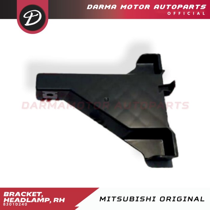 Sale 8301D239 8301D240 Bracket Breket Headlamp Original Mitsubishi Xpander Gratis Ongkir