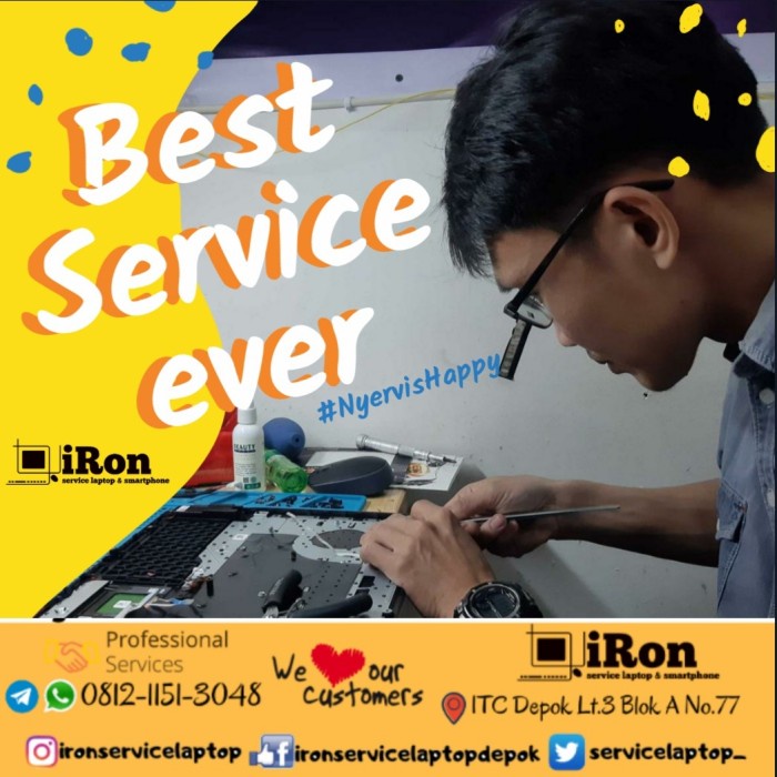 Service laptop asus vivobook ganti SSD dan Ganti RAM