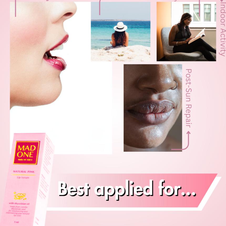 (Mad One) Bundling 2 Pcs Lebih - Lip Serum Bi Pink Seperti Di Sulam