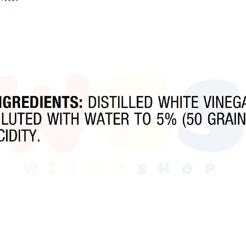 

Heinz All Natural Distilled White Vinegar 5% Acidity 32Oz 946Ml