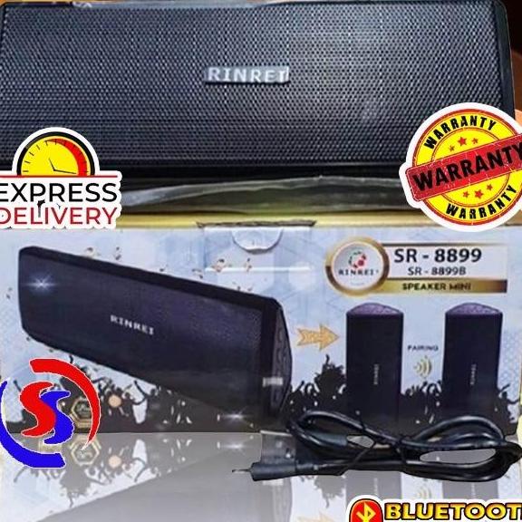 Speaker Bluetooth Rinrei Portable Xtra Bass Sr-8899C Speker Salon Yunsabell