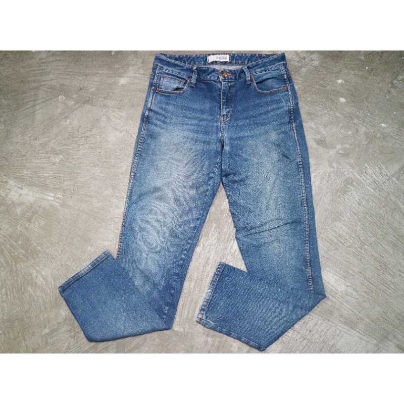 Celana Jeans Fubu Fading Ripped Original