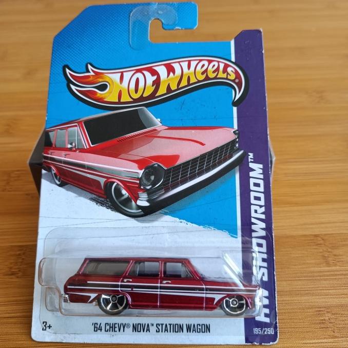 Hotwheels 64 Chevy Nova Station Wagon merah