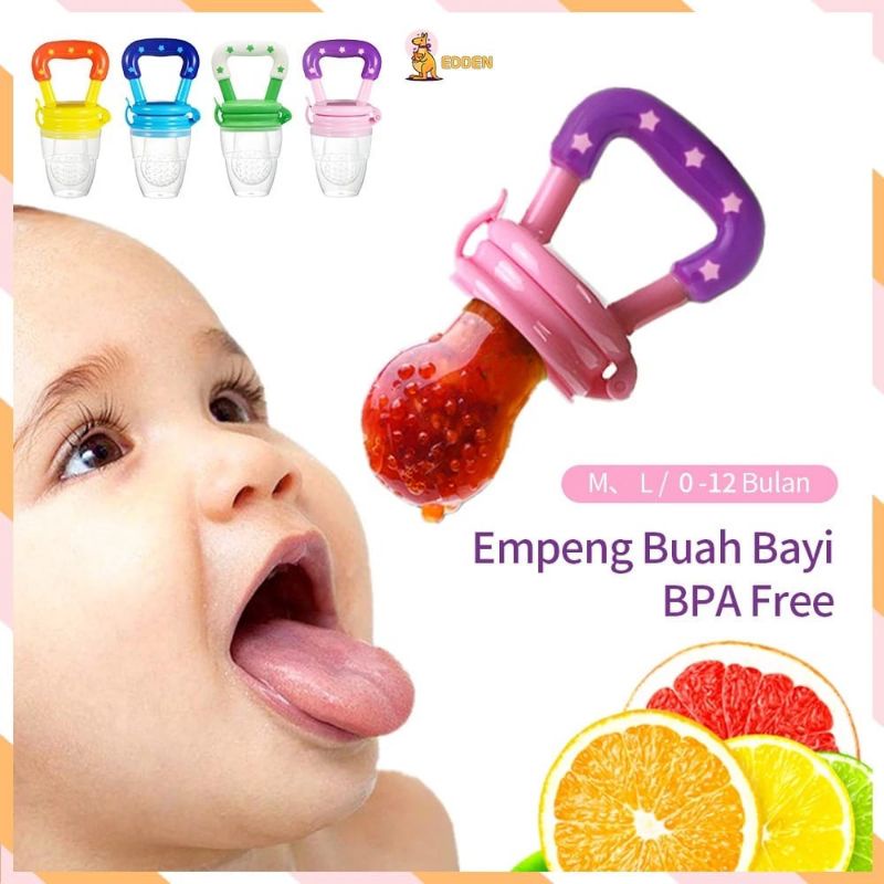 Empeng Dot Buah Anak Bayi Baby Fruit Rattle Teether Kompeng Pacifier Gigitan Bayi