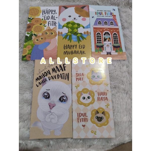 

AMPLOP LEBARAN MOTIF KUCING