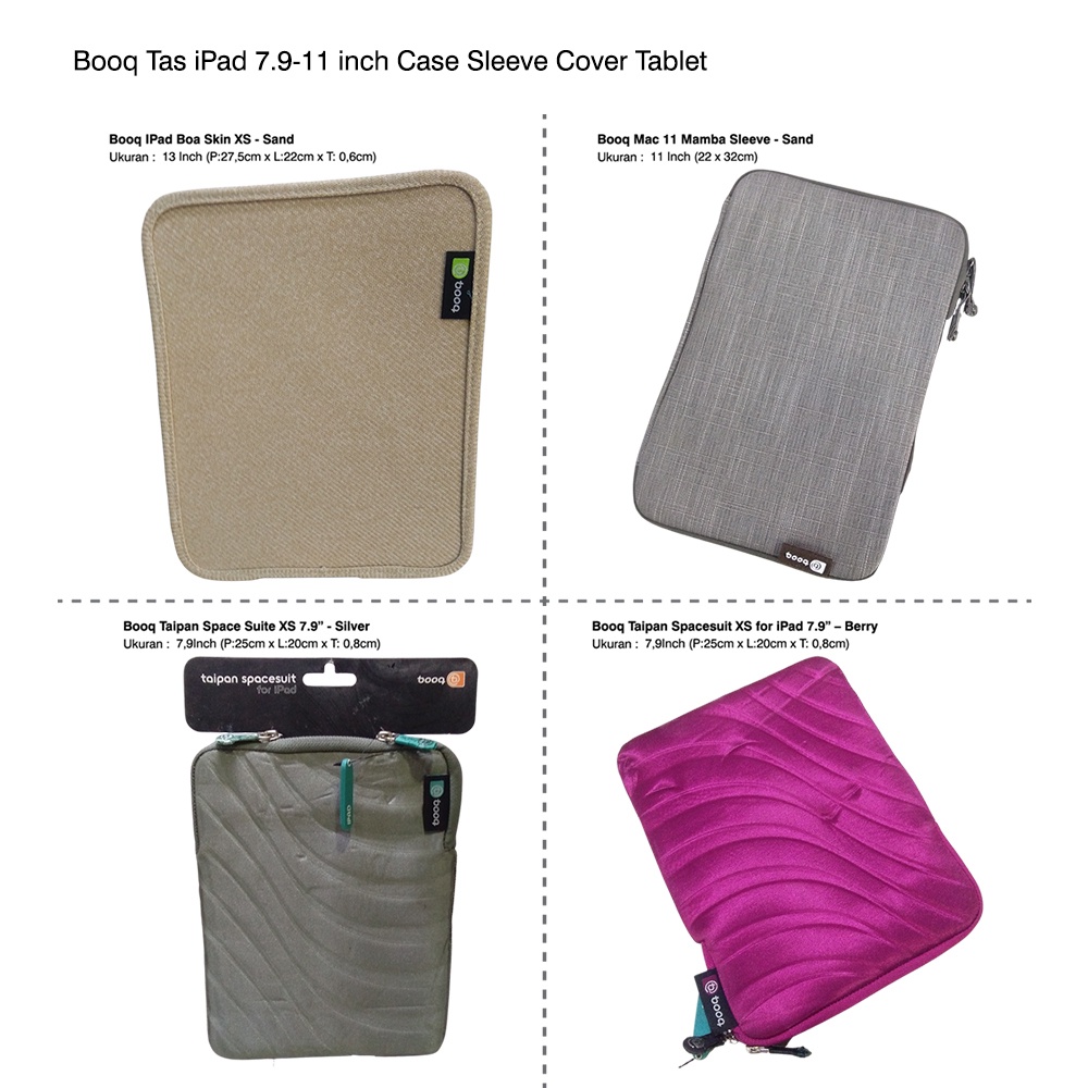 Booq Tas iPad 7.9-11 inch Case Sleeve Cover Tablet