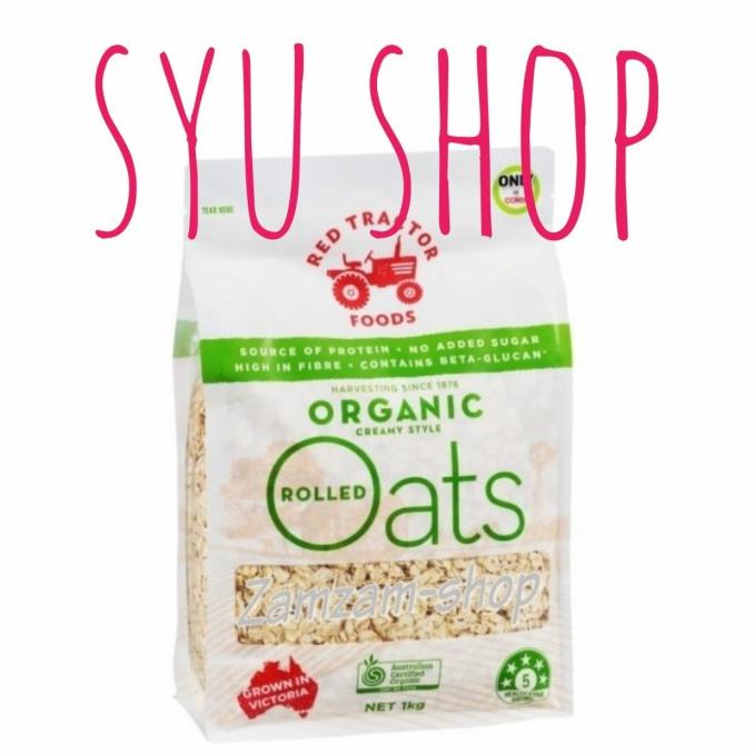 

Red Tractor Organic Rolled Oats 1 Kg 1000 Gr Oat Oatmeal Australia