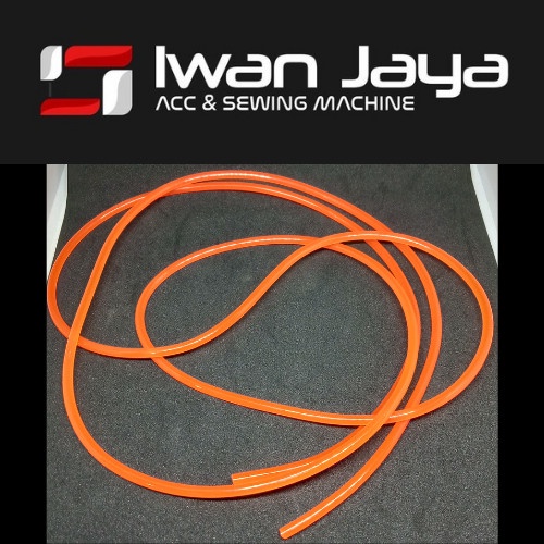 

] Tali Karet Orange Untuk Roda Putar Mesin Jahit Klasik / Hitam / Manual