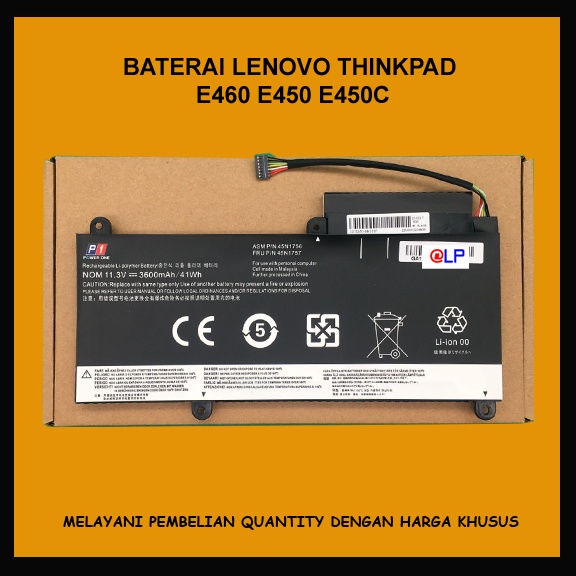 Baterai Lenovo ThinkPad E460C E460 E465