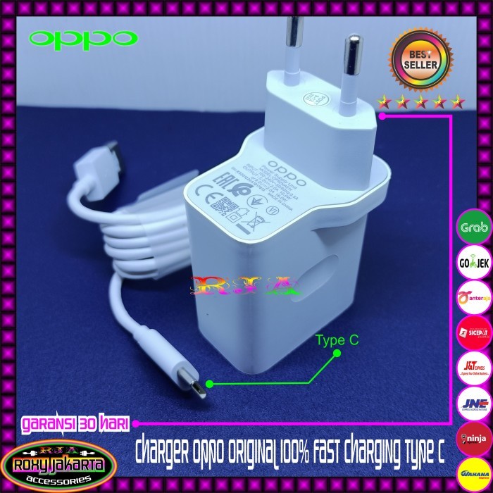 Charger Oppo Reno 4F Original Fast Charging Type C