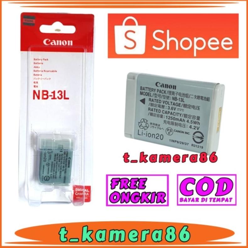 New Baterai For Canon NB-13L Canon G7X, G7X Mark II, G7X Mark III