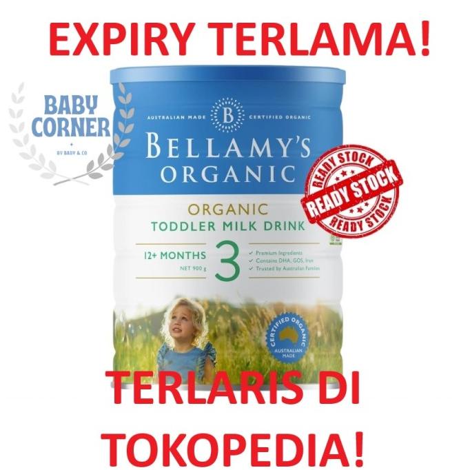 Bellamy'S Bellamys Organic Infant Formula 900G Step 1 Step 2 Step 3