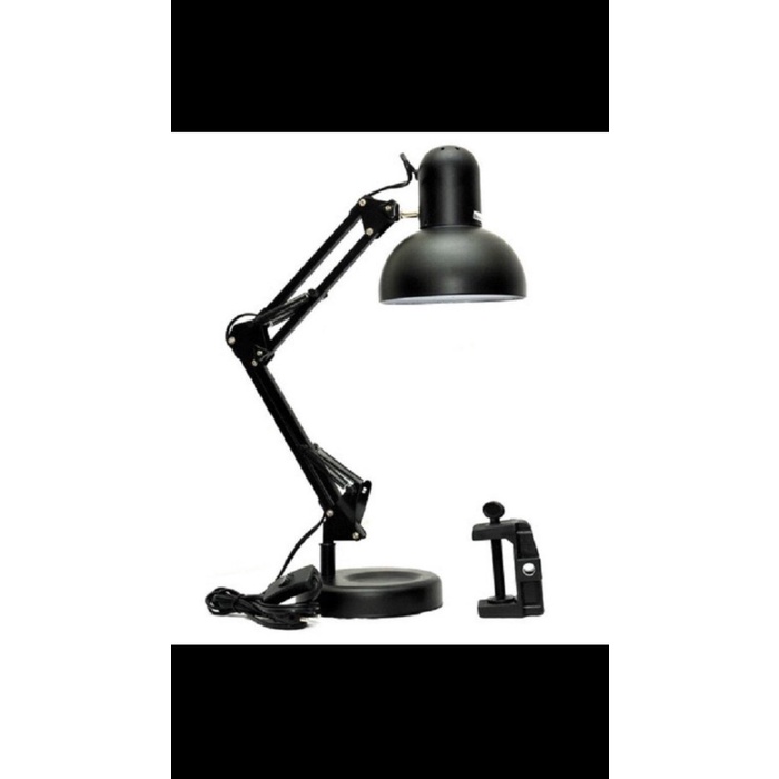 Kap lampu meja belajar arsitek jepit desk lamp fiting lampu pameran