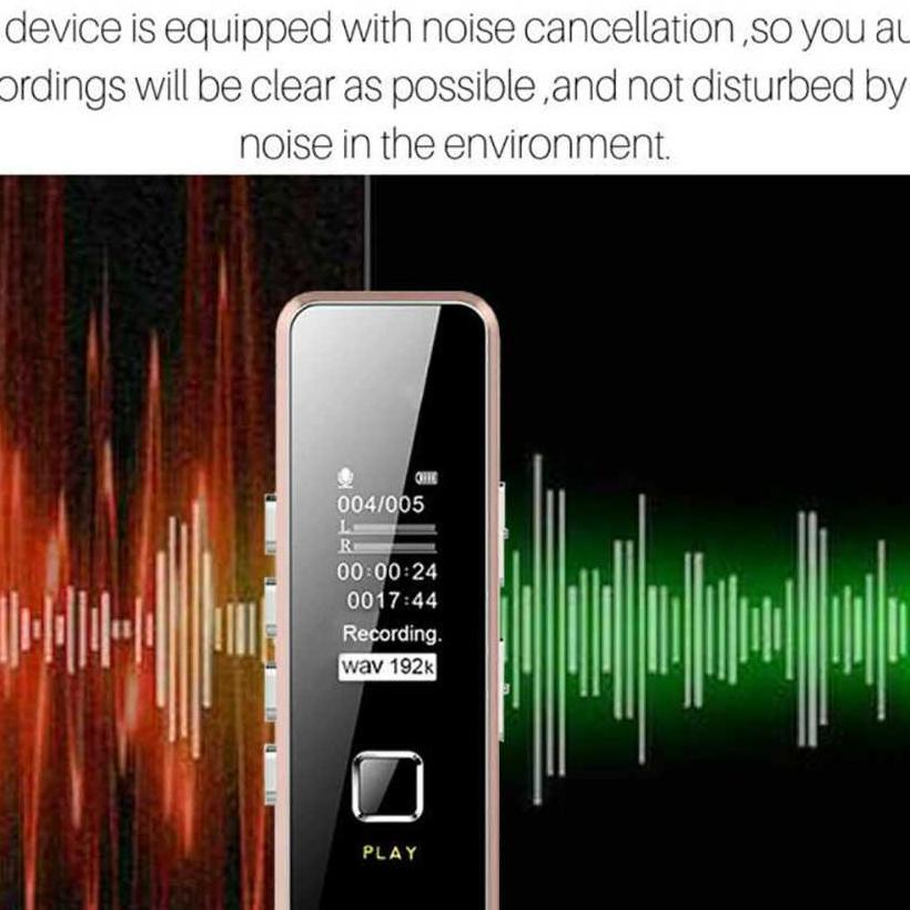 Perekam Suara Audio Digital Ni Voice Recorder 32Gb Alat Perekam Suara Ni Alat Perekam Audio Jernih -