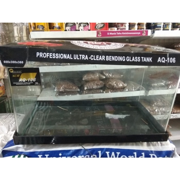 Promo Aquarium Ikan Hias Bending Recent Aq 106 Uk 60 Cm Uk 64 Liter Import