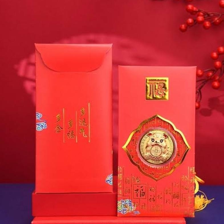 

TRY MK208 Angpao Koin Emas 24K Tahun 2022 Macan Kado Imlek Souvenir Sincia TERLARIS