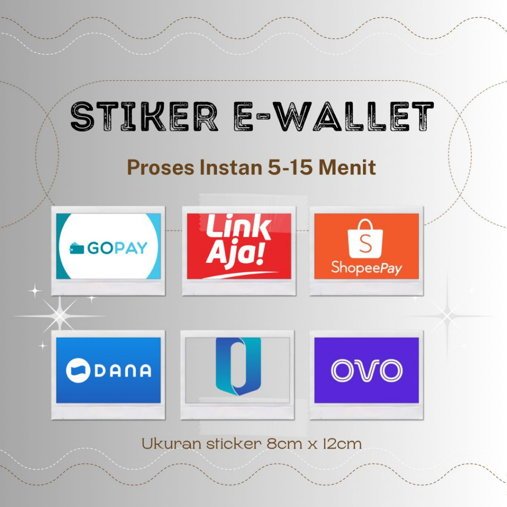 

Sticker / Stiker 3wallet saldo 8 x 12 cm semua bisa