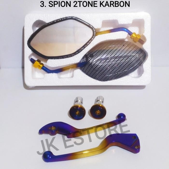 SPION KARBON TWOTONE + JALU STANG TWOTONE + HANDLE REM TWOTONE VARIO