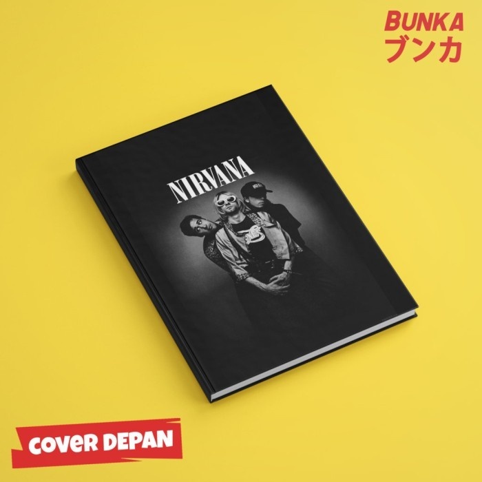 

Notebook 80'S Band Nirvana Hardcover A5 Buku Tulis Catatan Notes Agend