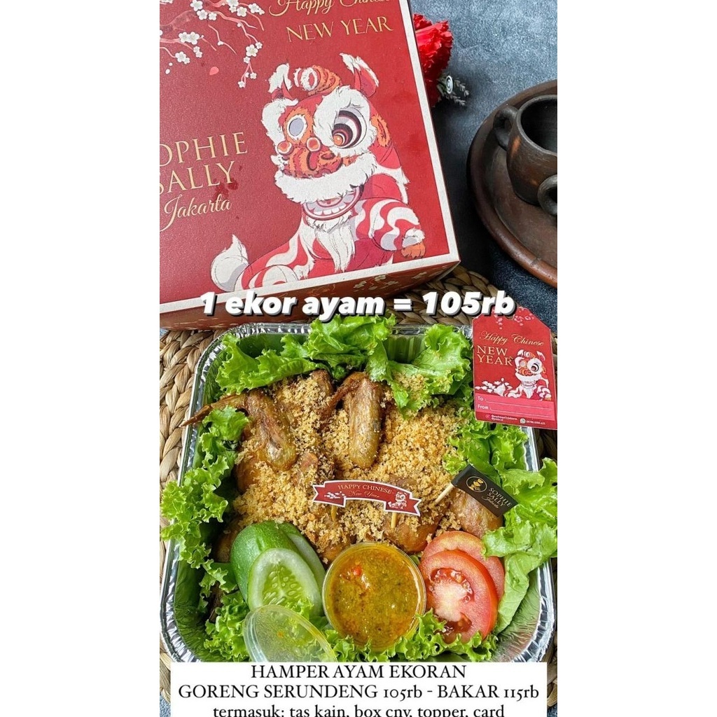 

Terlaris Hampers Ayam Serundeng Hampers Imlek / Cny Edition 2023 Limited Edition