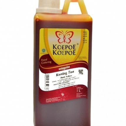 

Koepoe Koepoe Pewarna Kuning Tua 1 Liter Dark Yellow Food Colng