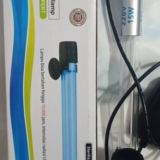 Aquarium Lampu Uv Takari 15 Watt Basmi Alga