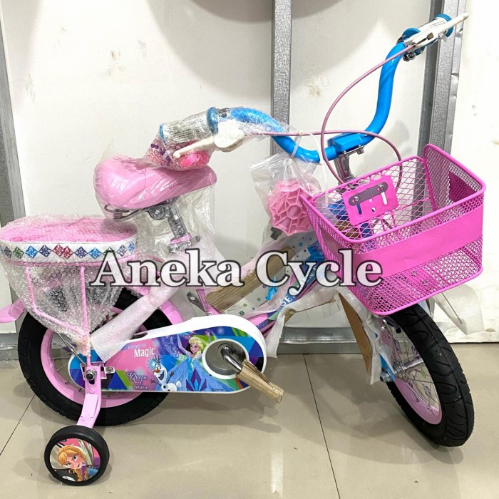 [Original] Sepeda Anak Roda Empat Cewek Perempuan Element Frozen 12 Elsa Anna Diskon