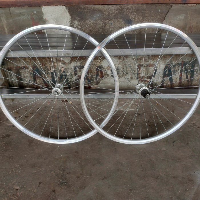 ✅New Wheelset 700C Weinmann Rim Brake Silver Terbaru
