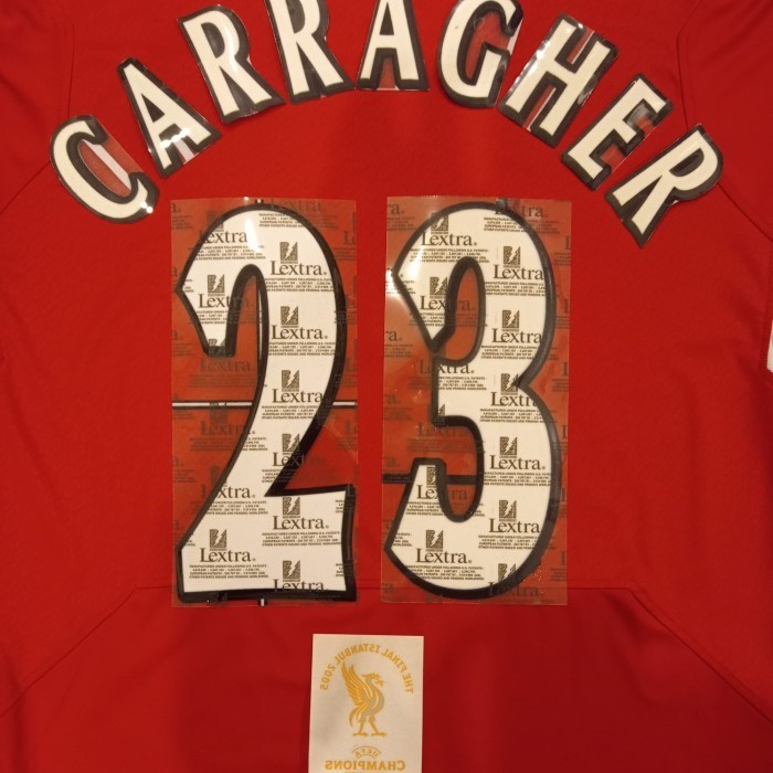✅Baru Original Liverpool 2004/2006 Cl Nameset Carragher  Mdt Final Istanbul Berkualitas