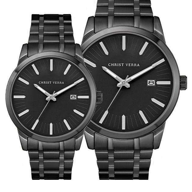 ✅New Jam Tangan Cauple Original Christ Verra Cv10636G  L-16 Blk Terbaru