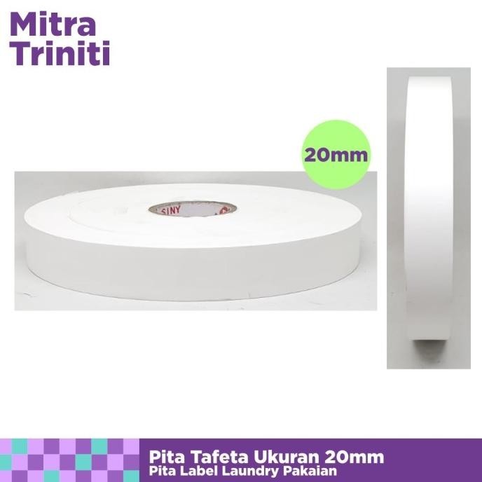 

Terjangkau Pita Taffeta 3/4" 20mm Laundry / Tafeta Label Nilon ,.