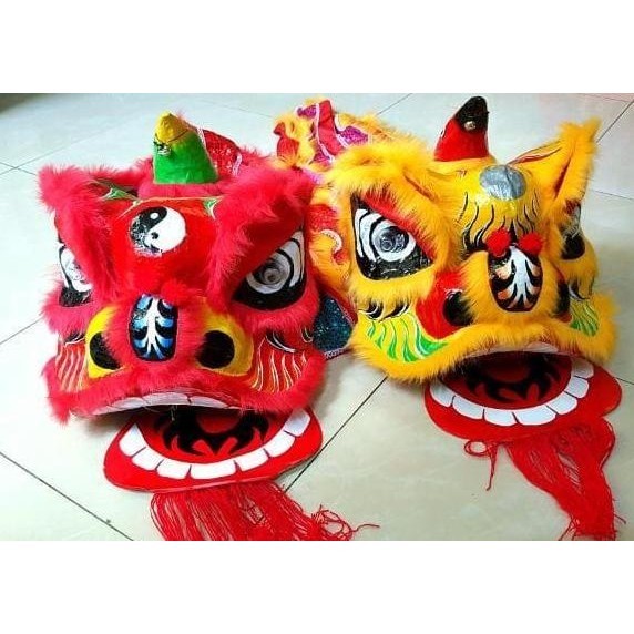 

Ready Kepala Barongsai Medium Mainan Barongsay Anak Buntut Panjang Imlek Stok Terbatas