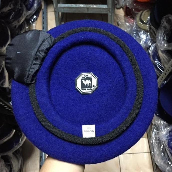 Topi Baret Polair / Polairud, Camel Asli Onta Hitam