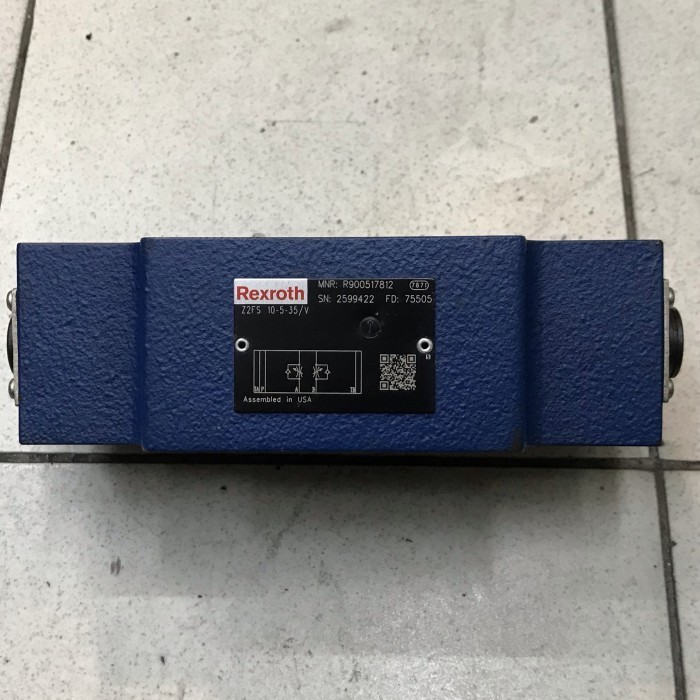 ✅Original Check Valve Hydraulic Rexroth Mnr R900517812 Z2Fs 10-5-35/V Usa Diskon