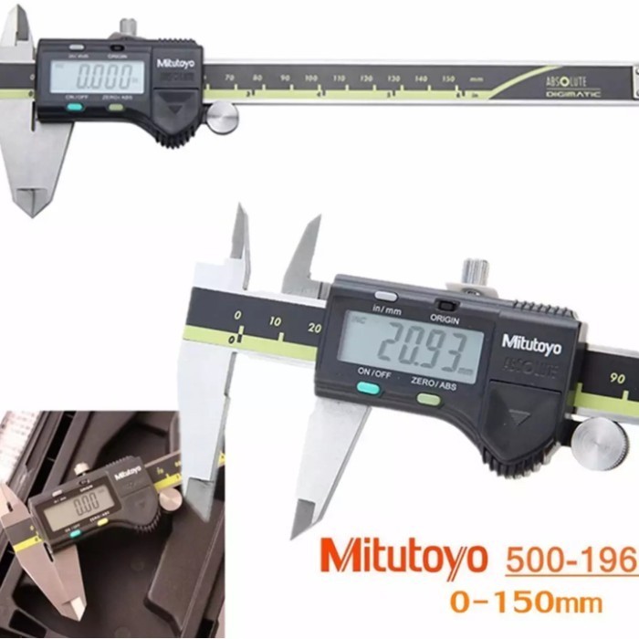✅Original Mitutoyo Digital 0-150 Mm 6 Inch  Sigmat Digital  Jangka Sorong Terbatas