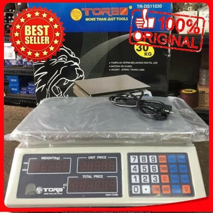 ✅Original Grosir Timbangan Duduk Digital Tora 30 Kg / Timbangan Digital Berkualitas