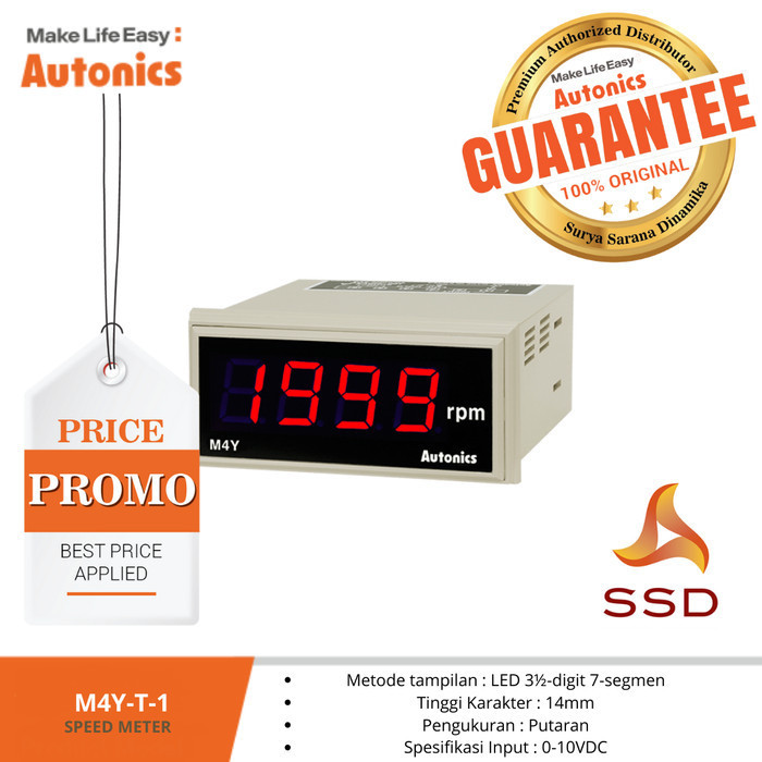 ✅Sale Panel Meter Autonics M4Y-T-1 Terbatas