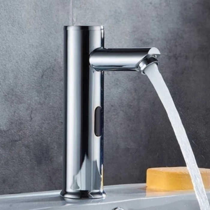 ✅Termurah Kran Wastafel Sensor Model Toto Dingin Saja/Kran Wastafel Chroom Bulat Diskon