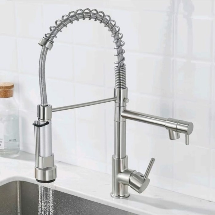 ✅Termurah Kran Sink Tarik Stainles Panas Dingin Model Toto / Keran Dapur Pantry Limited